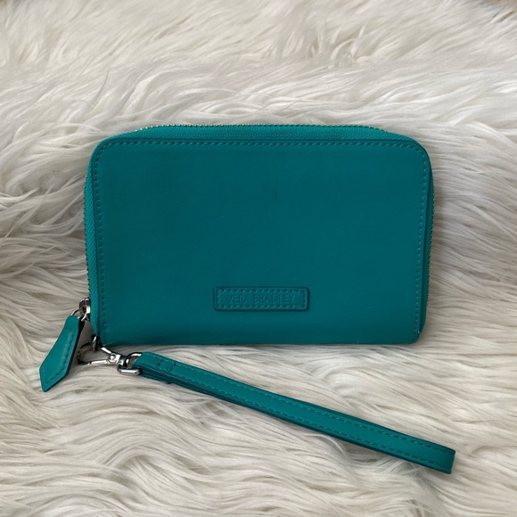 Vera Bradley Handbags - {Vera Bradley} Vegan Leather Wallet Wristlet in Teal